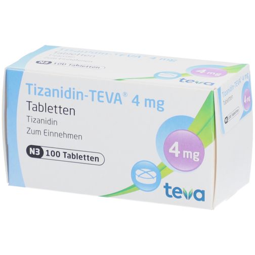TizanidinTEVA® 4 mg 100 St TizanidinTEVA® 4 mg 100 St