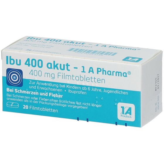 Ibu 400 akut - 1 A Pharma® 20 St - shop-apotheke.com