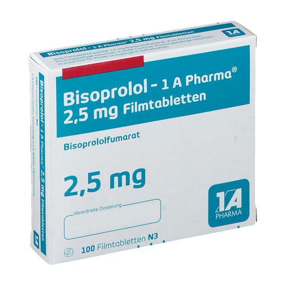 Bisoprolol 1 A Pharma® 2,5 mg 100 St