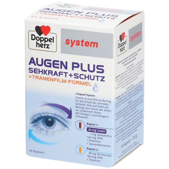Doppelherz® system AUGEN PLUS SEHKRAFT + SCHUTZ 60 St - shop-apotheke.com