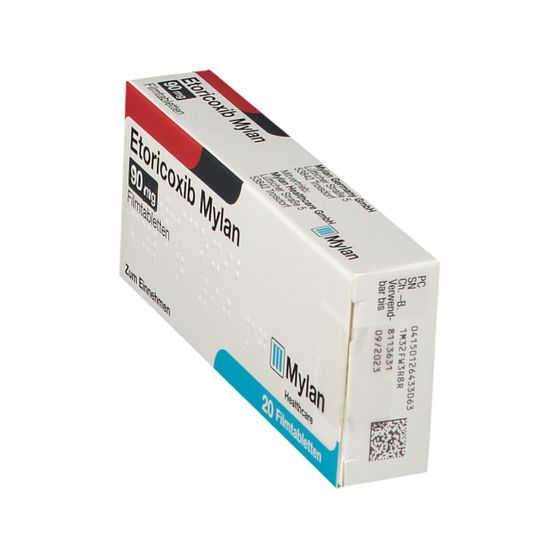 Etoricoxib Mylan 90 mg 20 St Etoricoxib Mylan 90 mg 20 St