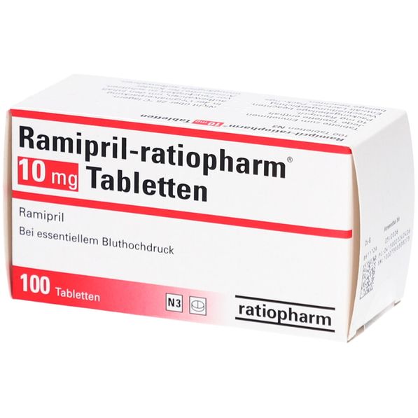 Ramipril-ratiopharm® 10 mg 100 St - shop-apotheke.com