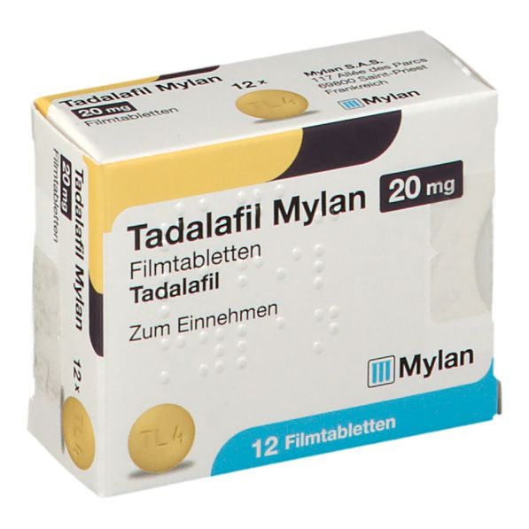 Tadalafil Mylan 20 mg 12 St