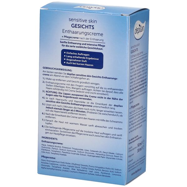 3. Bild von depilan Sensitive Skin Gesichtsenthaarungscreme 1 Pk