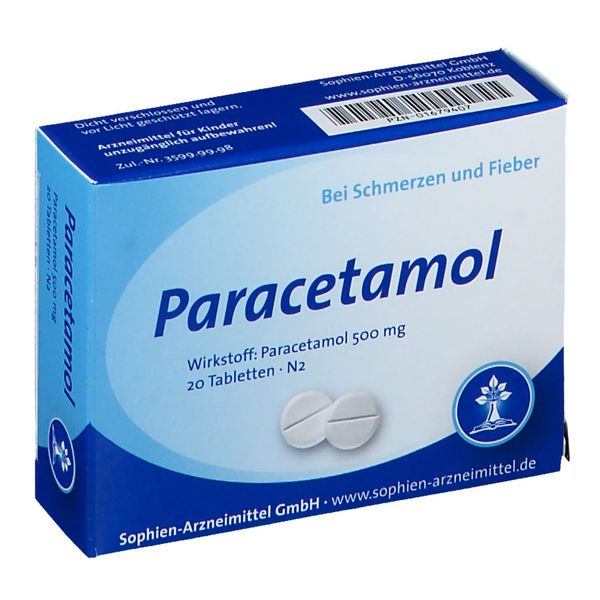 Bild von Paracetamol Sophien 500 Tabletten 20 St
