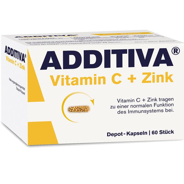 Bild von ADDITIVA® Vitamin C + Zink Depot 300 mg Kapseln 60 St