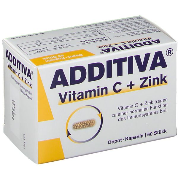 3. Bild von ADDITIVA® Vitamin C + Zink Depot 300 mg Kapseln 60 St
