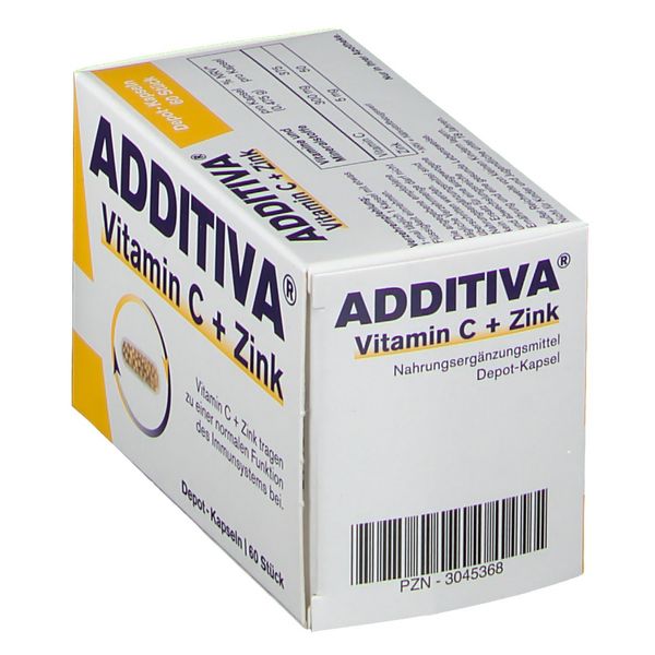 4. Bild von ADDITIVA® Vitamin C + Zink Depot 300 mg Kapseln 60 St