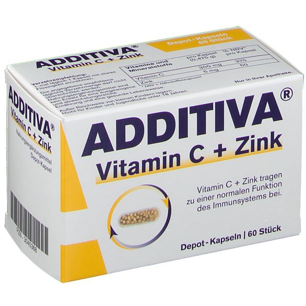5. Bild von ADDITIVA® Vitamin C + Zink Depot 300 mg Kapseln 60 St