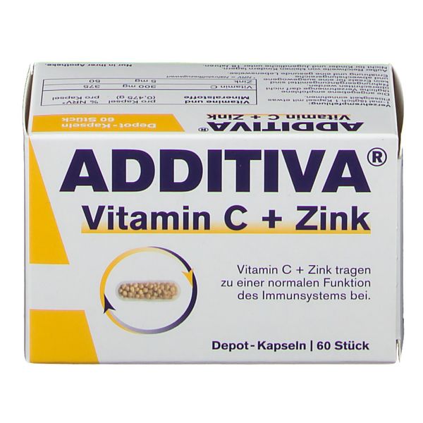 7. Bild von ADDITIVA® Vitamin C + Zink Depot 300 mg Kapseln 60 St