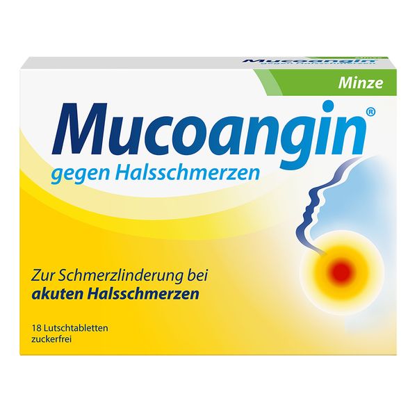 Bild von Mucoangin® Minze 20 mg Halsschmerzen Lutschtabletten 18 St