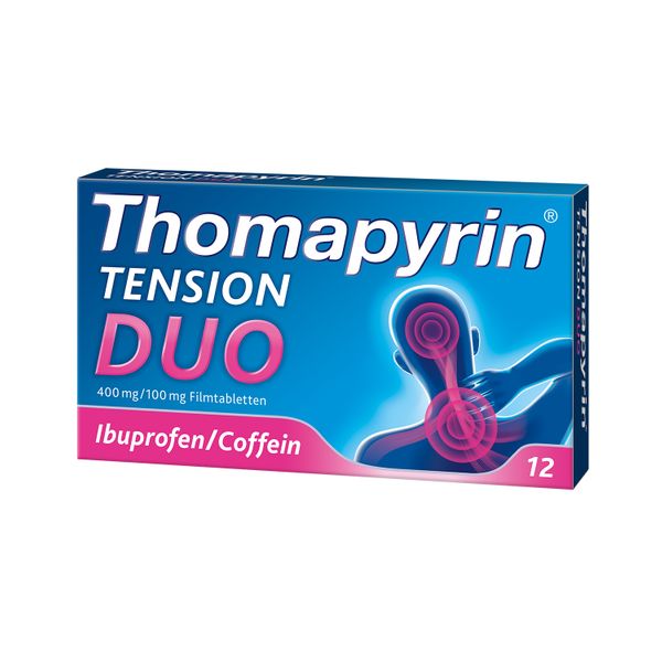 3. Bild von Thomapyrin® TENSION DUO bei Kopfschmerzen: Ibuprofen/Coffein 2x12 St