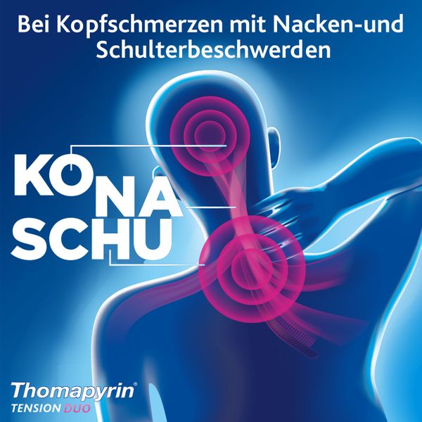 4. Bild von Thomapyrin® TENSION DUO bei Kopfschmerzen: Ibuprofen/Coffein 2x12 St