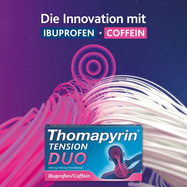 7. Bild von Thomapyrin® TENSION DUO bei Kopfschmerzen: Ibuprofen/Coffein 2x12 St