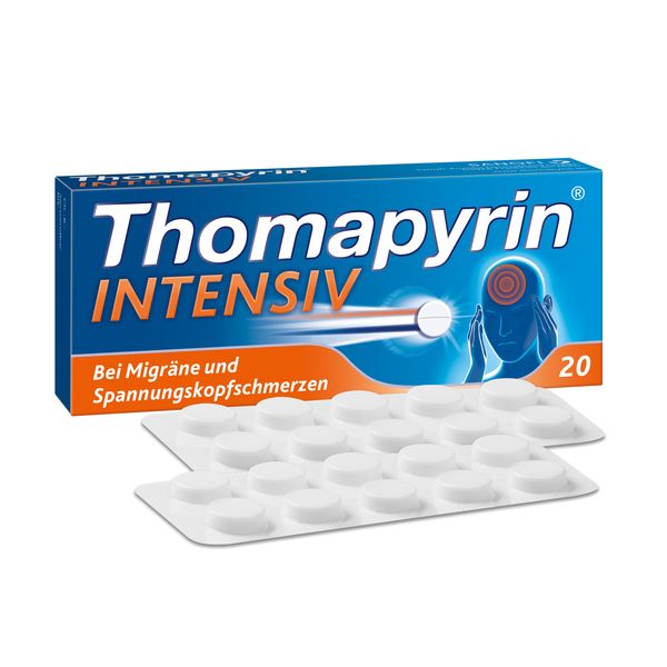 2. Bild von Thomapyrin INTENSIV bei intensiveren Kopfschmerzen & Migräne 2x20 St