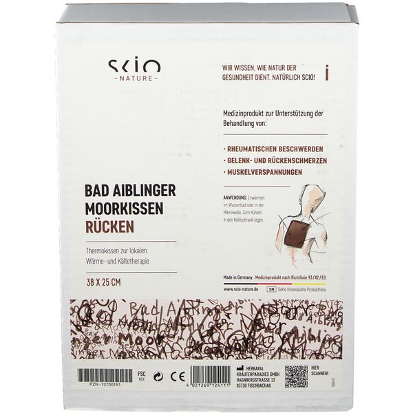 2. Bild von MOORKISSEN Bad Aiblinger Rücken 25 cm x 38 cm 1 St