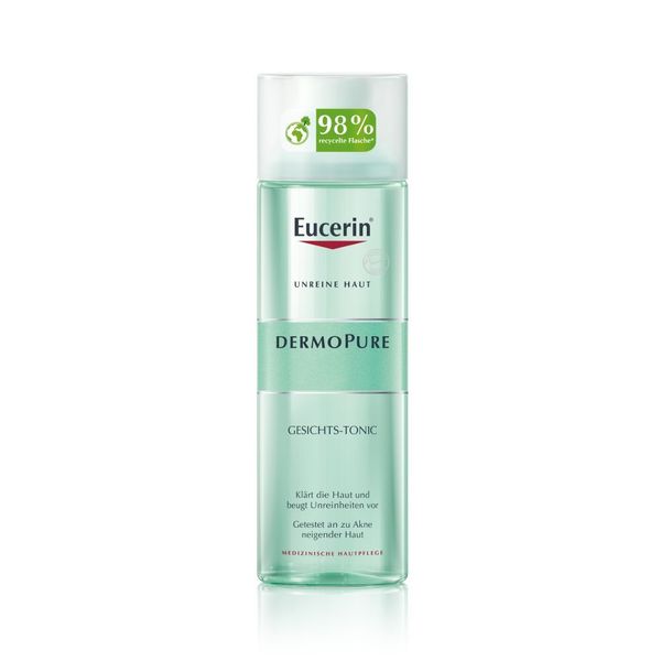 Bild von Eucerin® DermoPure Gesichts-Tonic – klärt und reinigt unreine Haut mit natürlicher Milchsäure - GRATIS Beigabe Eucerin Hyaluron-Filler Serum-Konzentrat - Jetzt 20% sparen mit Code "sommer20" 200 ml