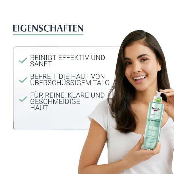 2. Bild von Eucerin® DermoPure Reinigungsgel – Gegen Pickel und unreine Haut – Effektive und gleichzeitig sanfte Reinigung - Jetzt 20% sparen mit Code "sommer20" 400 ml