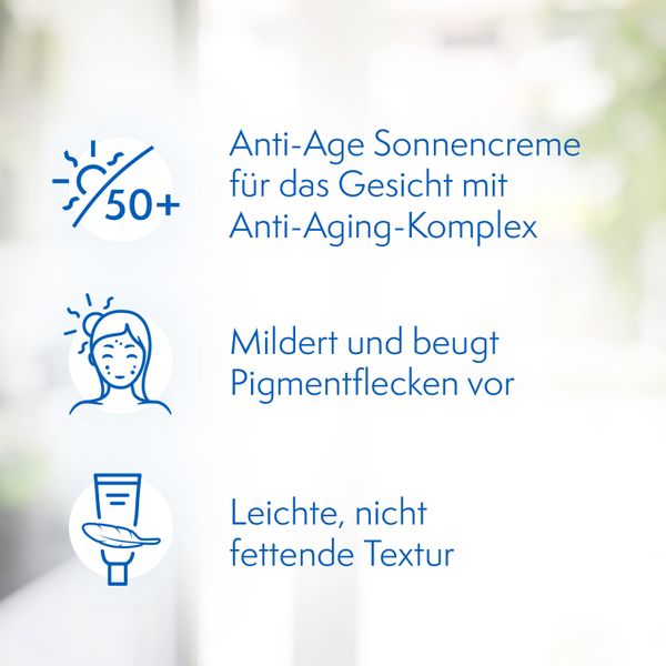 3. Bild von Ladival® Anti-Age und Anti-Pigmentflecken Sonnencreme LSF 50+ mit Anti-Aging-Komplex für Gesicht, Hände und Dekolleté - Jetzt 10% Rabatt mit dem Code stada2024 sparen* 50 ml