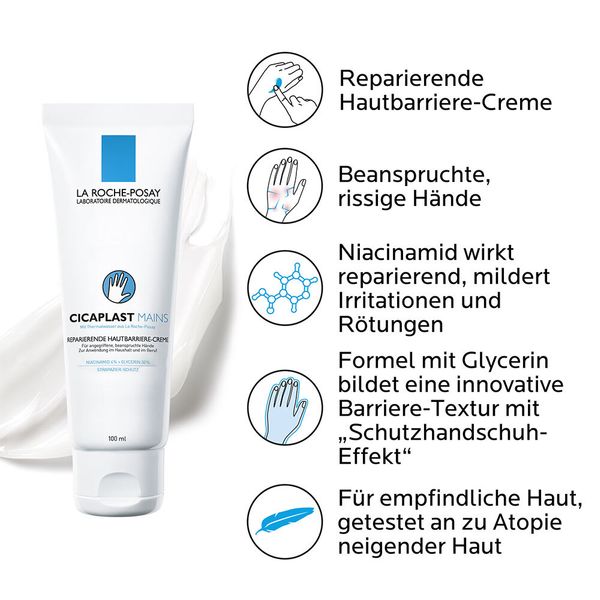 3. Bild von LA ROCHE POSAY Cicaplast HÄNDE Reparierende Hautbarriere-Creme 100 ml