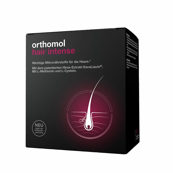 Bild von Orthomol Hair Intense - Mikronährstoffe für schönes Haar - mit Biotin, Kupfer, Zink und dem patentierten KeraLiacin - Kapseln 180 St