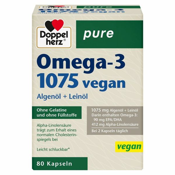 Bild von Doppelherz® pure Omega-3 1075 vegan 80 St