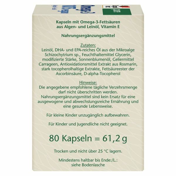 4. Bild von Doppelherz® pure Omega-3 1075 vegan 80 St