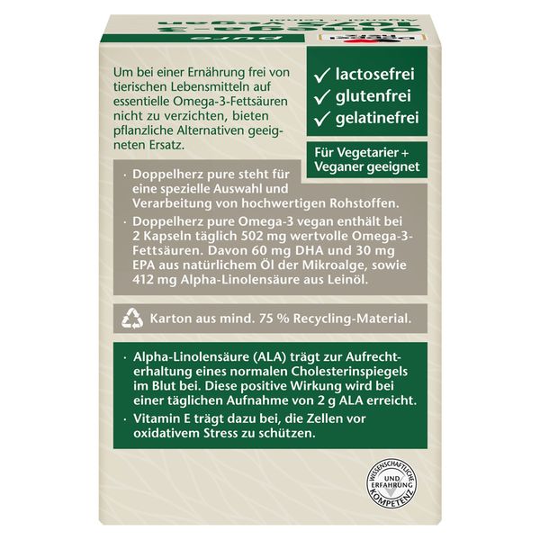 5. Bild von Doppelherz® pure Omega-3 1075 vegan 80 St