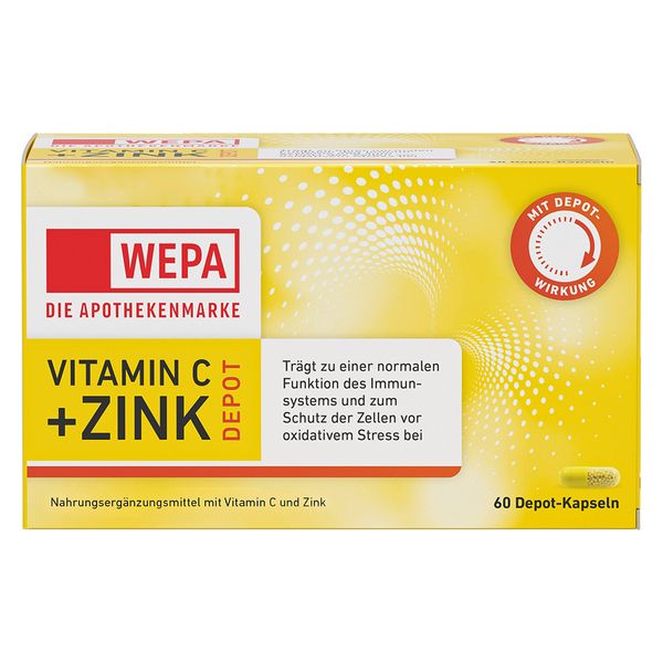 Bild von WEPA Vitamin C+Zink Kapseln 60 St