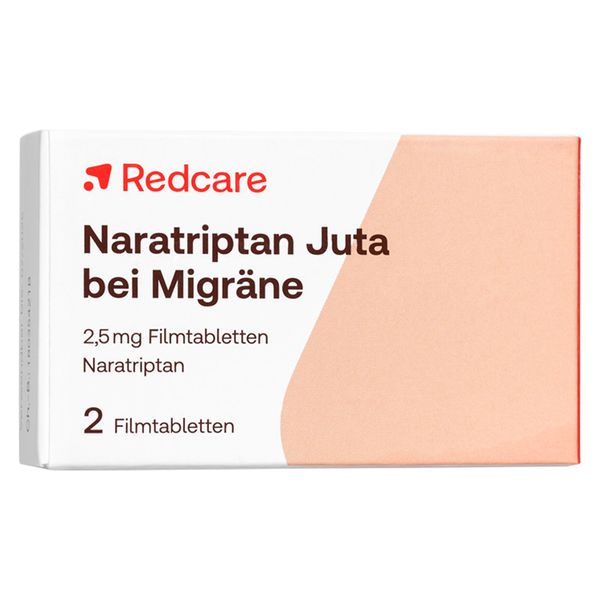 Bild von Redcare Naratriptan Juta bei Migräne 2,5mg 2 St
