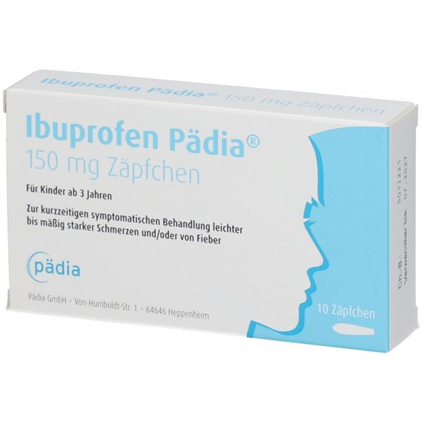 Bild von Ibuprofen Pädia® 150 mg Zäpfchen 10 St