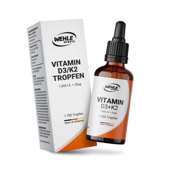 Bild von Wehle Sports Vitamin D3 K2 Tropfen 50 ml