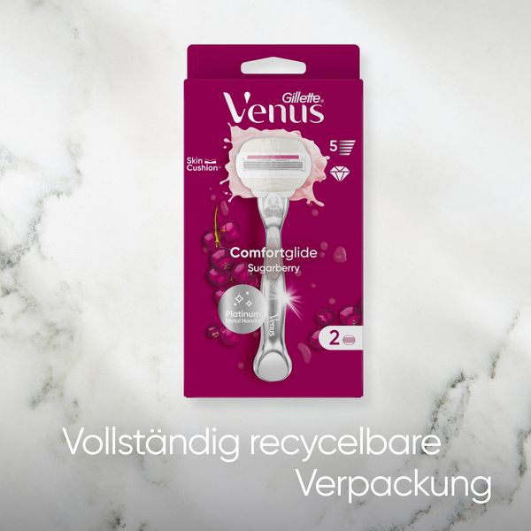6. Bild von Gillette Venus - Nassrasierer "ComfortGlide Sugarberry" 1 St
