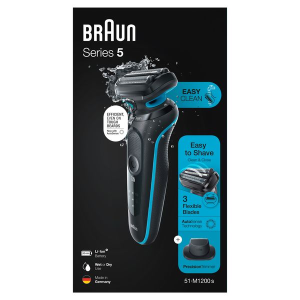 5. Bild von Braun - Elektrischer Rasierer für Männer "Series 5 -  51-M1200s" in Schwarz 1 St