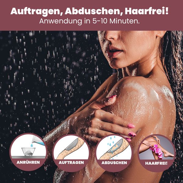 6. Bild von ARTE FIORI - Capillum AMOVE Aloe Vera 200g Enthaarungscreme Pulver für Körper & Intimbereich 200 g