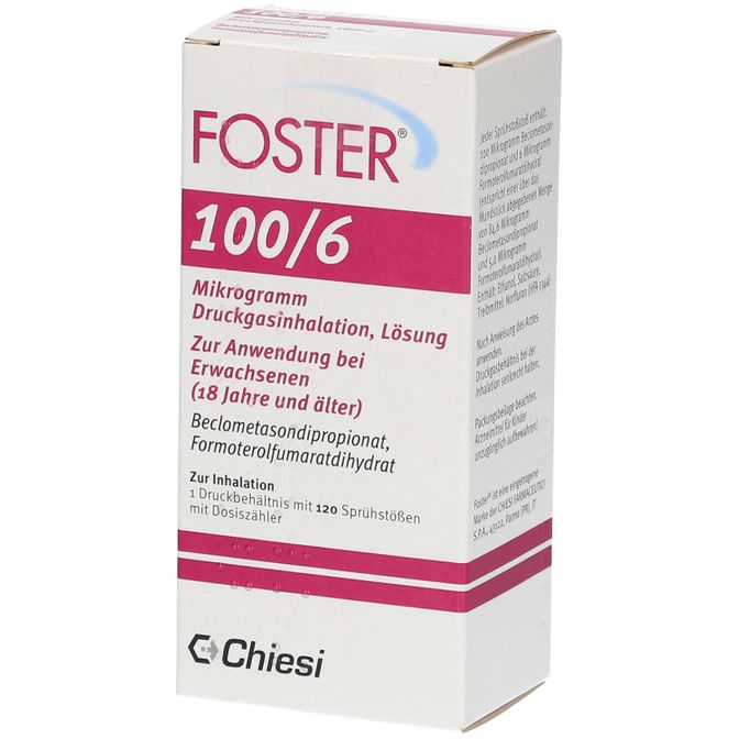 Foster 100/6 µg 120 Hub Dosieraerosol 1 St - shop-apotheke.com
