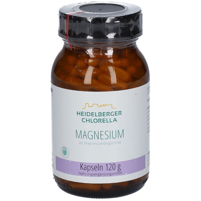 Heidelberger Chlorella Magnesium ALS Magnesiumbisglycinat Kapseln 200