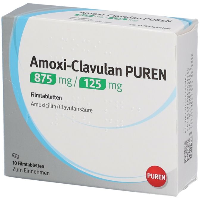 Amoxi Clavulan Aurobindo 875 125 Und Ibuprofen Amoxi-Clavulan PUREN 875 mg/125 mg 10 St - shop-apotheke.com