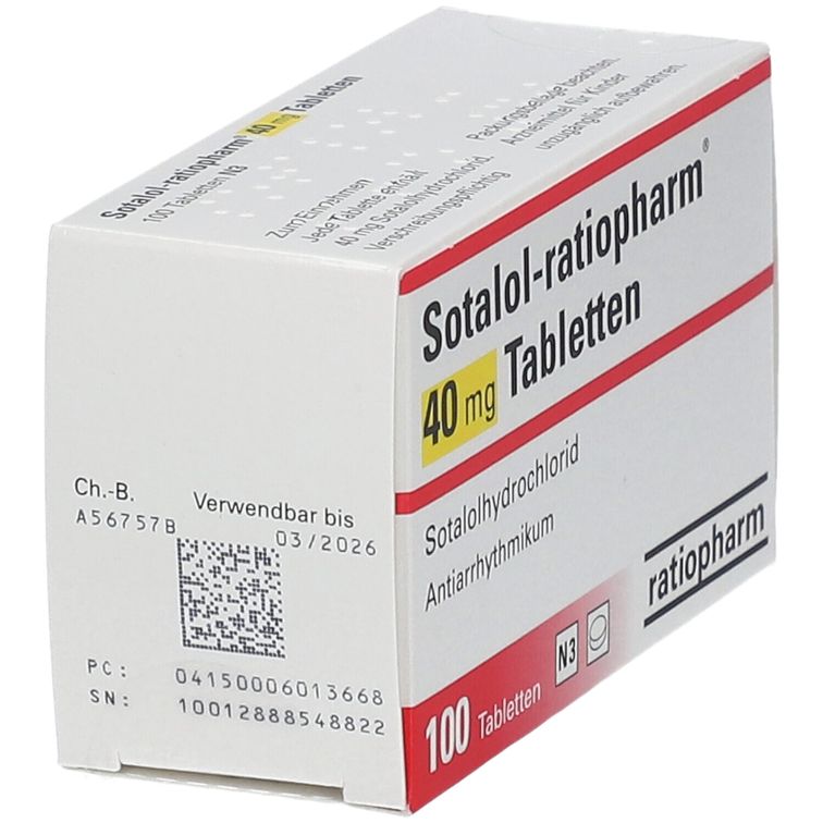 Sotalolratiopharm® 40 mg 100 St