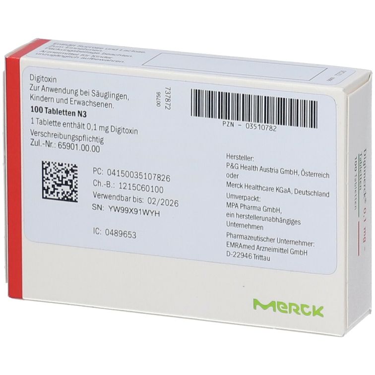 Digimerck® 0,1 Mg 100 St - Shop-apotheke.com