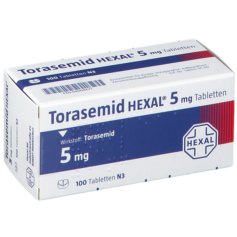 Torem 5 Torasemid HEXAL® 5 mg 100 St - shop-apotheke.com