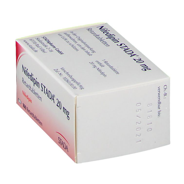 Nifedipin STADA® 20 mg 100 St - shop-apotheke.com