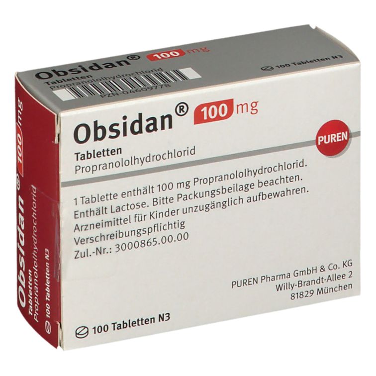 Obsidan® 100 mg 100 St