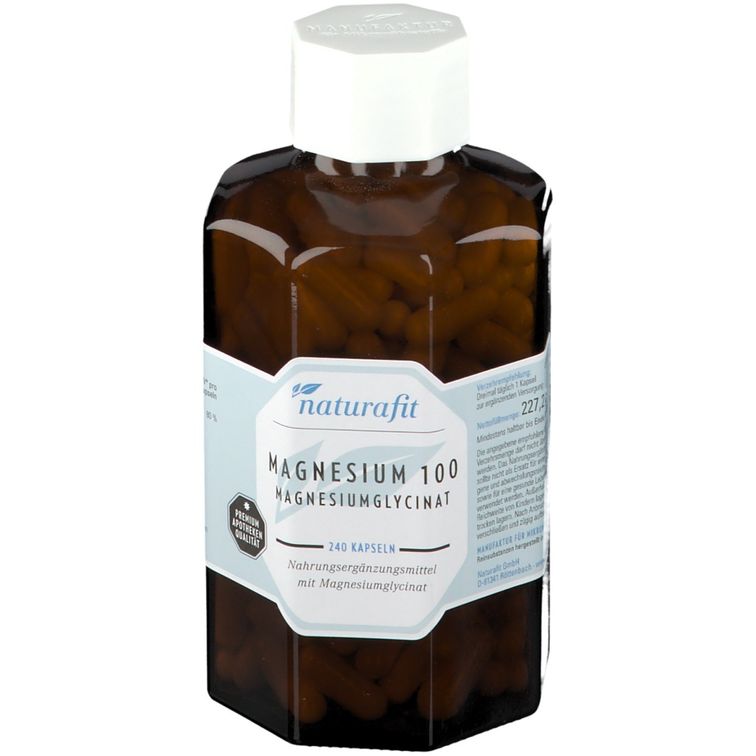 Naturafit Magnesium 150 organischer 4-fach Komplex Kapseln, 60 St. Kapseln