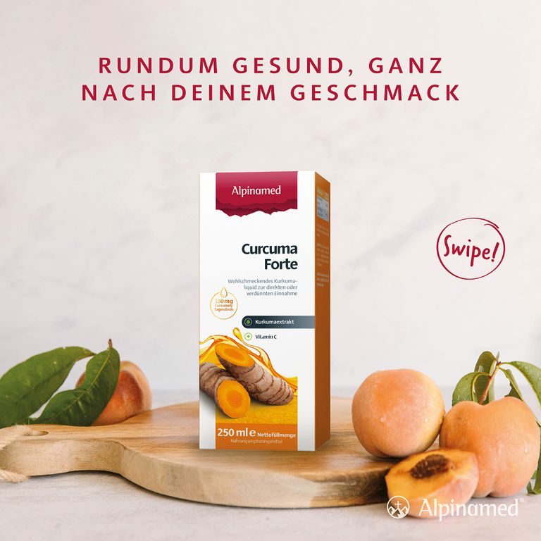 Alpinamed Curcuma Forte für eine hohe Nährstoffaufnahme Vegan