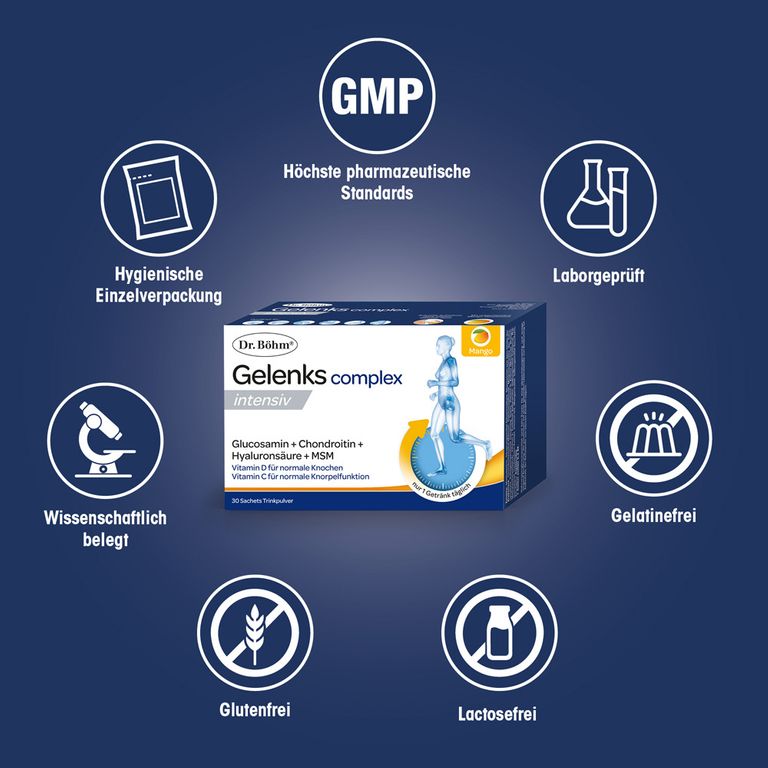 Dr. Böhm® Gelenks complex intensiv Mango - Hochdosierte Gelenk ...