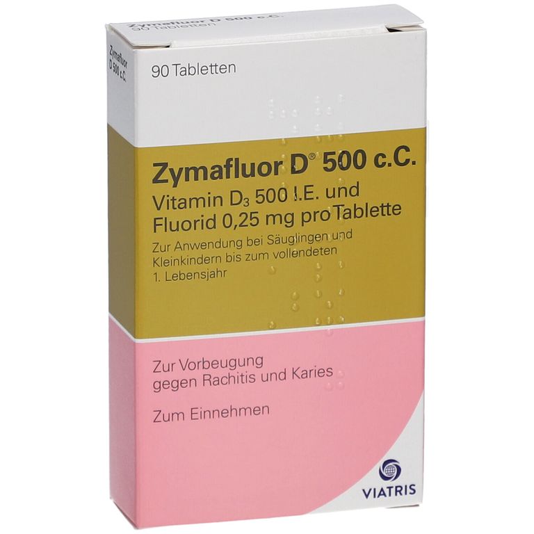 Zymafluor® D 500 c.C. Tabletten (Lactosefrei) 90 St Shop Apotheke