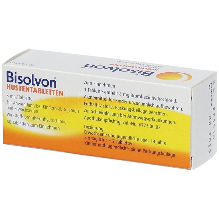 Bisolvon® Hustentabletten 8 Mg 50 St - Shop Apotheke