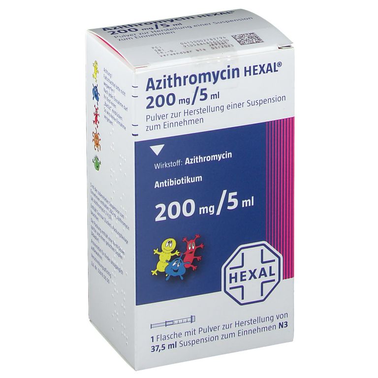 Azithromycin HEXAL® 200 mg/5 ml 37,5 ml mit dem E-Rezept kaufen - SHOP APOTHEKE