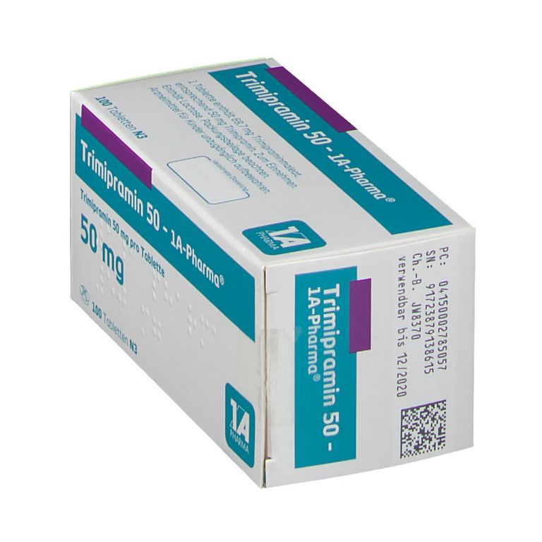 Trimipramin 50 1A Pharma® 100 St mit dem ERezept kaufen Shop Apotheke